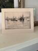 Harbor Scene With Sailing Ships Framed Art with Calendar Art Prints and Mini Etching - 7