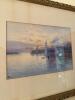 Harbor Scene With Sailing Ships Framed Art with Calendar Art Prints and Mini Etching - 15