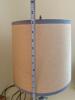 Blue and White Ceramic Floral Table Lamp with Shade - 4