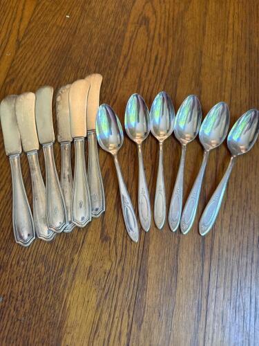 Community Plate and GMCo Silverplate Small Butter Spreaders and Spoons