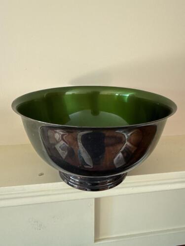 Wallace Green Glass-Lined Silverplate Revere-Style Bowl