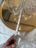 BACCARAT Crystal Decanter and Cut Crystal Decanter on Round Brass Tray - 8