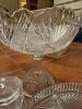 Cut Glass Compote, Divided Relish Dish, and Lidded Jar - 2