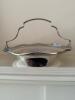 Sterling Silver Handled Basket with Ornate Border