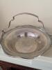 Sterling Silver Handled Basket with Ornate Border - 2
