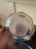 Sterling Silver Handled Basket with Ornate Border - 5