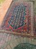 Handwoven Rug in the Caucasian-Style Geometric Motif