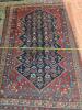 Handwoven Rug in the Caucasian-Style Geometric Motif - 10