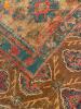 Antique Handwoven Wool Rug with Geometric Motifs - 2