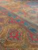 Antique Handwoven Wool Rug with Geometric Motifs - 10
