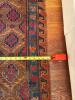 Antique Handwoven Wool Rug with Geometric Motifs - 13