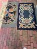 Pair of Floral Hooked Rugs in Early 20th Century Style