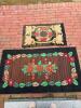 Hooked Floral Rugs in Folk Art Style