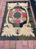 Hooked Floral Rugs in Folk Art Style - 3
