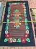 Hooked Floral Rugs in Folk Art Style - 14