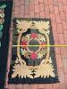 Hooked Floral Rugs in Folk Art Style - 15