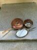 French Copper Saucepans and Fish Pan, Villedieu Les Chefs-Style - 7