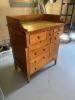 Antique Curley Oak Cobbler's Bench - 2