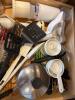 Cookware and Utensils Cabinet Lot - 9