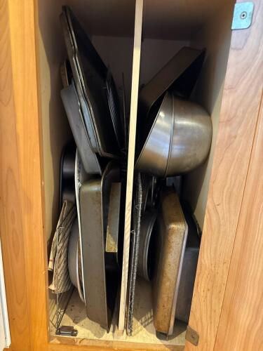 Assorted Metal Baking Pans and Cooling Racks