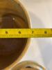 Antique Yellowware Crock with Lid - 7