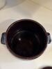 West Bend Brown Glazed Stoneware Crock with Lid - 2
