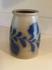 Salmon Falls Stoneware Blue Floral Vase