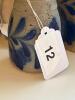 Salmon Falls Stoneware Pottery Jar With Blue Floral Design - 7