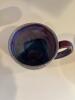 Pair of Hand-Thrown Pottery Mugs Purple Drip Glaze - 3