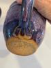 Pair of Hand-Thrown Pottery Mugs Purple Drip Glaze - 5