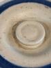 Stoneware Crock with Blue Bands and Lid - 2