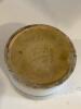 Stoneware Crock with Blue Bands and Lid - 4