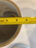 Stoneware Crock with Blue Bands and Lid - 5