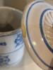Antique American Blue Stoneware Canisters With Lids - 10