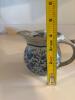 Stoneware Teapot and Cup Set in Blue Spongeware-Style Glaze - 5