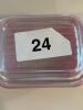 Pyrex Red Refrigerator Dish with Glass Lid - 6