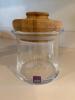 Simon Pearce Glass Canisters with Wooden Lids - 6