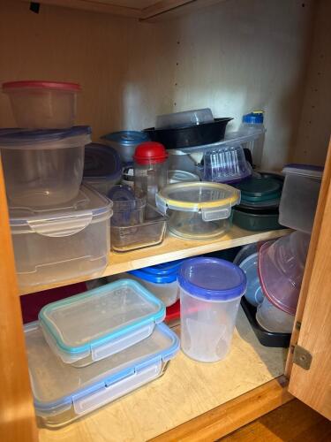 Assorted Plastic Food Storage Containers Lot