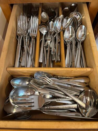 Assorted Stainless Steel Flatware Utensils Lot