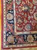 Oriental-Style Wool Area Rug With Floral Motif - 2