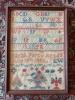 Antique Trio of Framed Needlework Samplers - 7