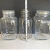 Trio Of Glass Canisters - 5