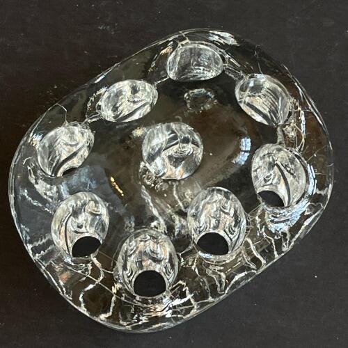 Clear Glass Flower Frog