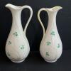 Pair of Belleek Pottery Shamrock-Pattern Ewers - 2