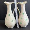 Pair of Belleek Pottery Shamrock-Pattern Ewers - 5