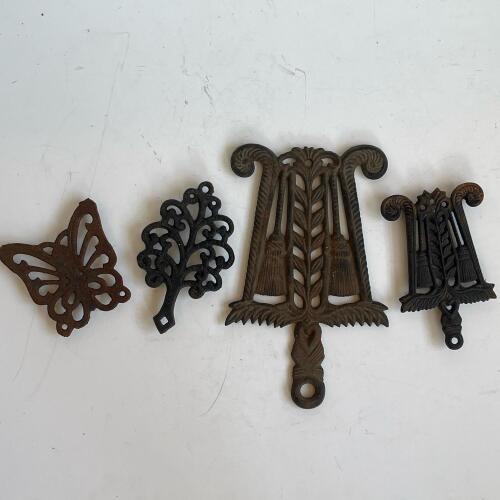Cast Iron Decor: Butterfly, Tree, and Scrollwork Designs