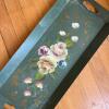 Toleware-Style Metal Tray with Floral Decoration - 3