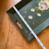 Toleware-Style Metal Tray with Floral Decoration - 5