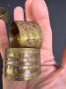 Brass Napkin Rings With Woven Pattern - 3
