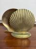 Pair of Brass Shell-Form Bookends - 3